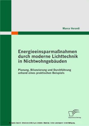 Energieeinsparmaßnahmen durch moderne Lichttechnik in Nichtwohngebäuden. Planung, Bilanzierung und Durchführung anhand eines praktischen Beispiels