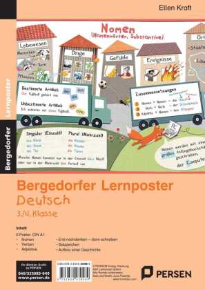 Lernposter Deutsch 3./4.Klasse, 6 Poster für den Klassenraum