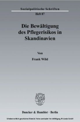 Die Bewältigung des Pflegerisikos in Skandinavien.