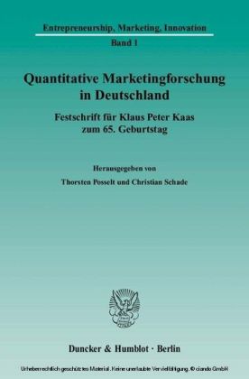 Quantitative Marketingforschung in Deutschland.