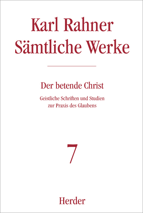Karl Rahner Sämtliche Werke main product photo
