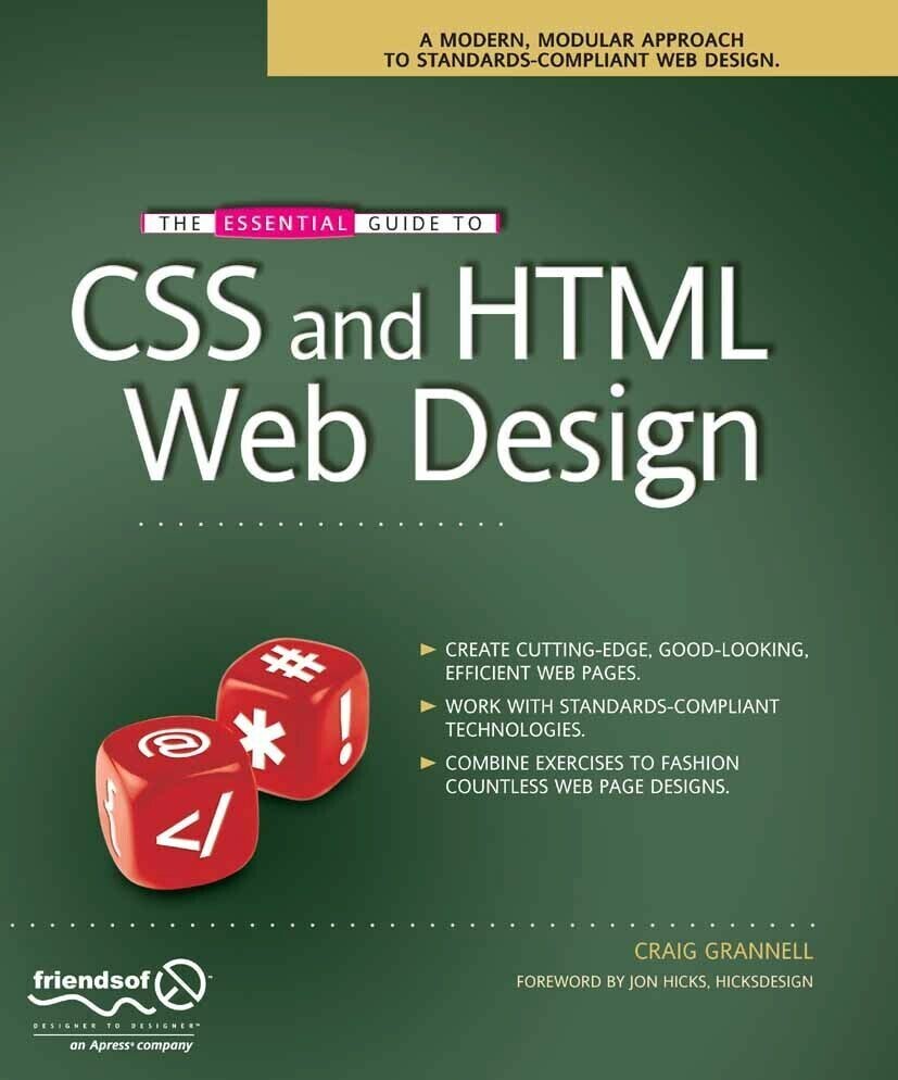 The Essential Guide to CSS and HTML Web Design main product photo