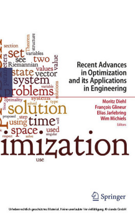 Recent Advances in Optimization and its Applications in Engineering