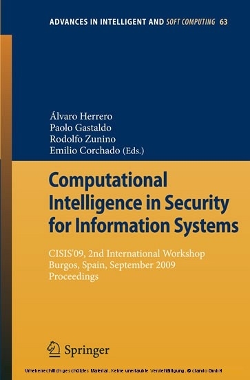 Computational Intelligence in Security for Information Systems main product photo