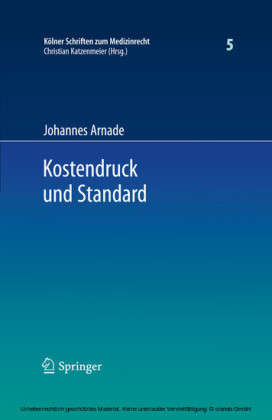 Kostendruck und Standard