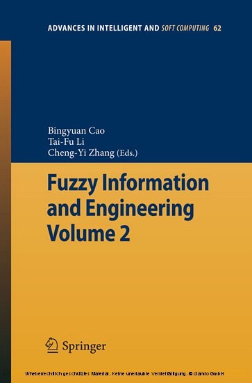 Fuzzy Information and Engineering Volume 2 main product photo