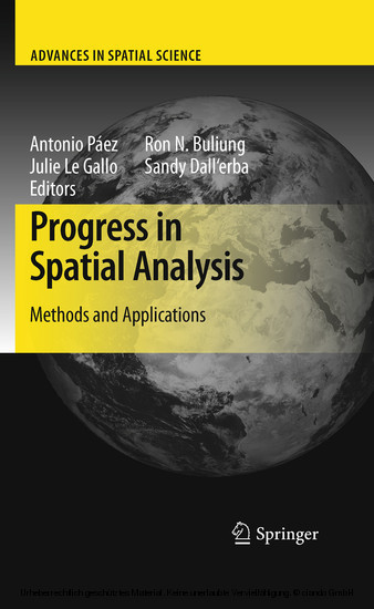 Progress in Spatial Analysis main product photo