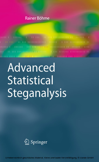 Advanced Statistical Steganalysis main product photo