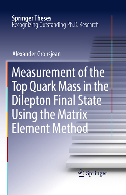 Measurement of the Top Quark Mass in the Dilepton Final State Using the Matrix Element Method main product photo