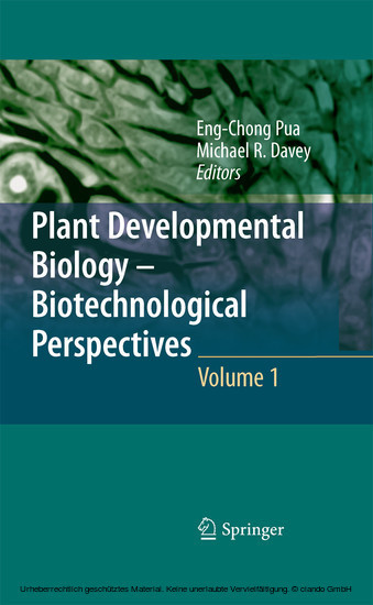 Plant Developmental Biology - Biotechnological Perspectives. Vol.1 main product photo