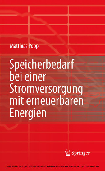 Speicherbedarf bei einer Stromversorgung mit erneuerbaren Energien main product photo