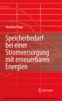 Speicherbedarf bei einer Stromversorgung mit erneuerbaren Energien