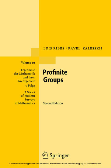 Profinite Groups main product photo
