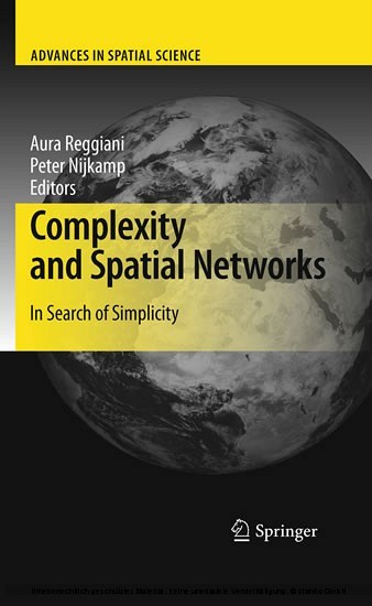Complexity and Spatial Networks main product photo