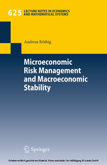 Microeconomic Risk Management and Macroeconomic Stability main product photo