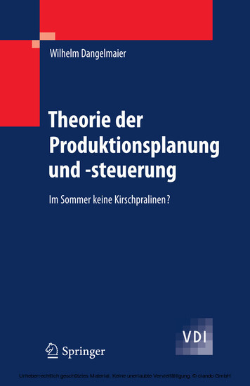 Theorie der Produktionsplanung und -steuerung main product photo