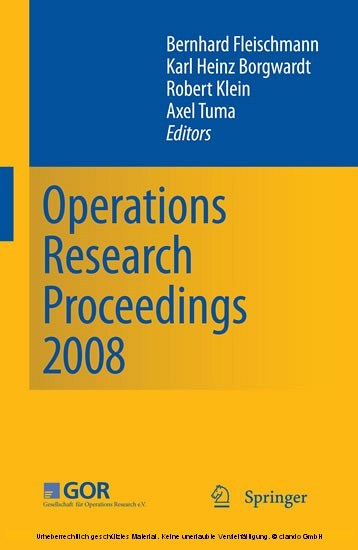 Operations Research Proceedings 2008 main product photo