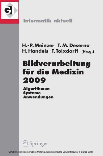 Bildverarbeitung für die Medizin 2009 main product photo