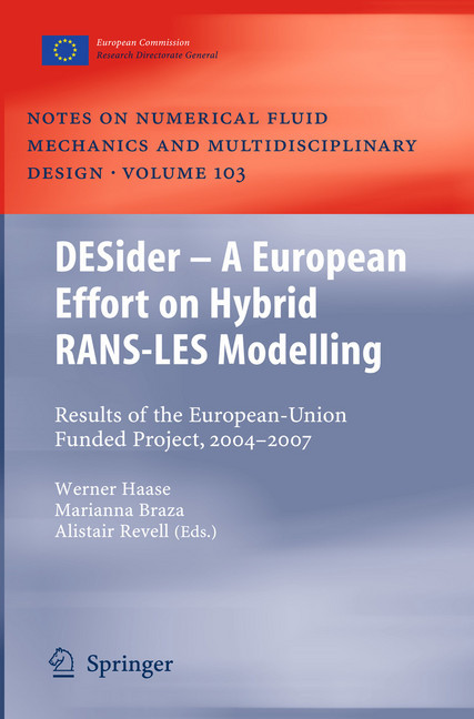 DESider - A European Effort on Hybrid RANS-LES Modelling main product photo