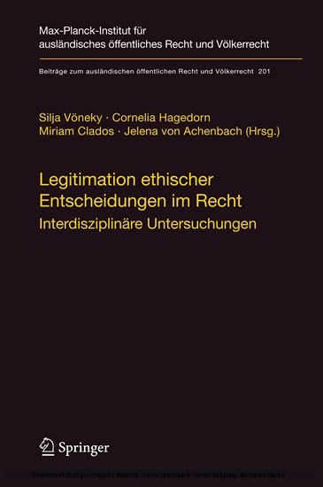 Legitimation ethischer Entscheidungen im Recht main product photo