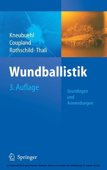 Wundballistik -- Grundlagen und Anwendungen main product photo