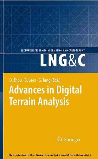 Advances in Digital Terrain Analysis main product photo
