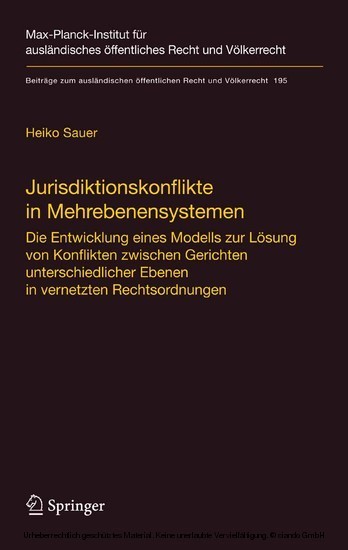 Jurisdiktionskonflikte in Mehrebenensystemen main product photo