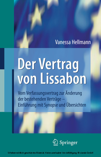 Der Vertrag von Lissabon main product photo