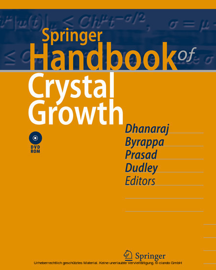 Springer Handbook of Crystal Growth main product photo
