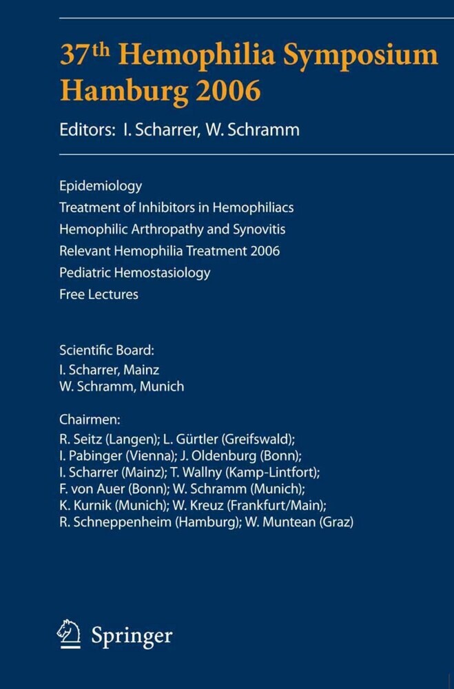 37th Hemophilia Symposium Hamburg 2006 main product photo