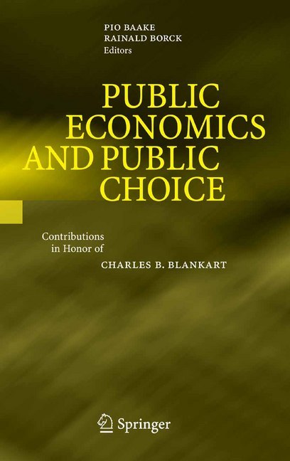 Public Economics and Public Choice main product photo