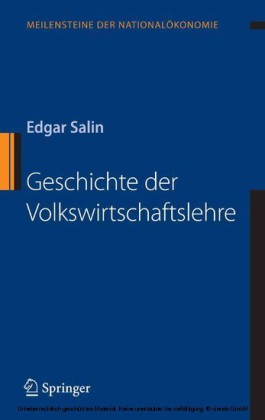 Geschichte der Volkswirtschaftslehre