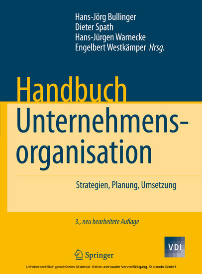 Handbuch Unternehmensorganisation main product photo