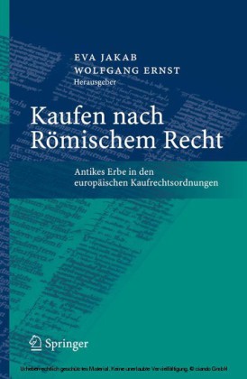 Kaufen nach Römischem Recht