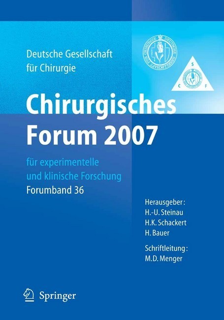 Chirurgisches Forum 2007 für experimentelle und klinische Forschung main product photo