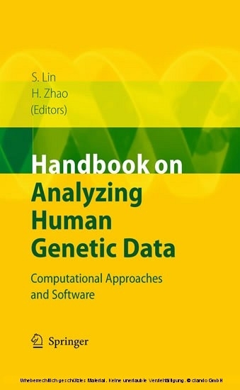 Handbook on Analyzing Human Genetic Data main product photo