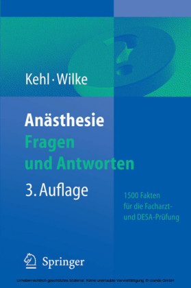 Anästhesie. Fragen und Antworten