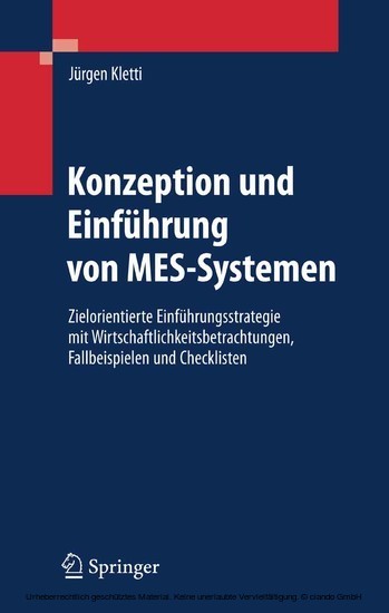 Konzeption und Einführung von MES-Systemen main product photo