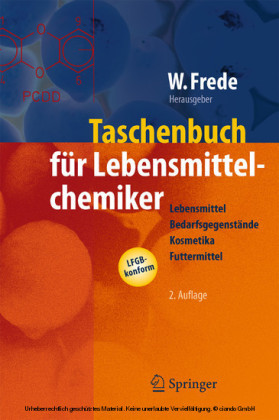 Taschenbuch für Lebensmittelchemiker