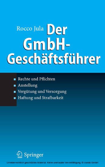 Der GmbH-Geschäftsführer main product photo