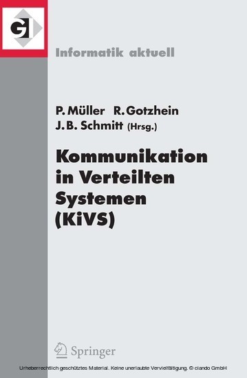 Kommunikation in Verteilten Systemen (KiVS) 2005 main product photo