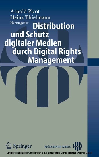 Distribution und Schutz digitaler Medien durch Digital Rights Management main product photo