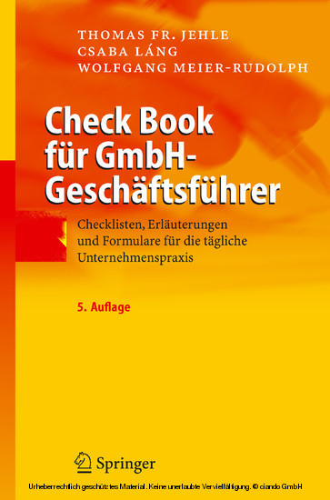 Check Book für GmbH-Geschäftsführer main product photo