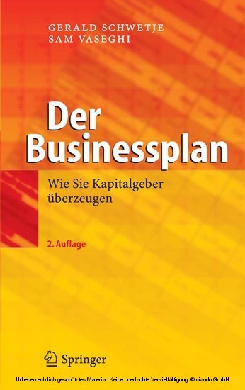 Der Businessplan main product photo