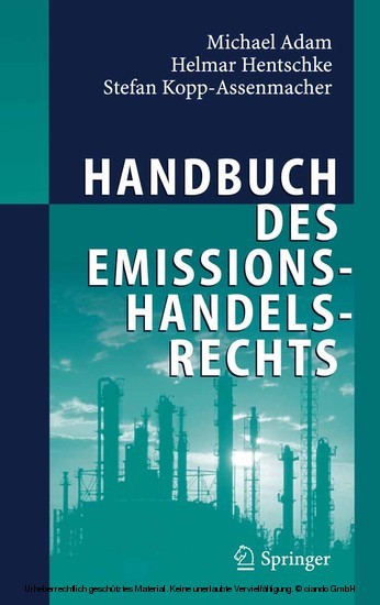 Handbuch des Emissionshandelsrechts main product photo
