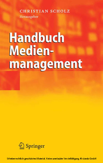 Handbuch Medienmanagement main product photo