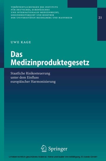 Das Medizinproduktegesetz main product photo