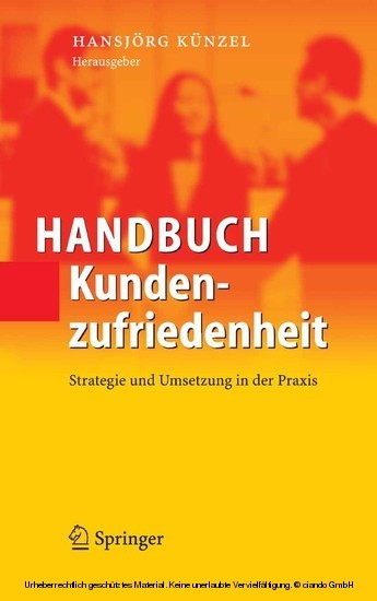 Handbuch Kundenzufriedenheit main product photo