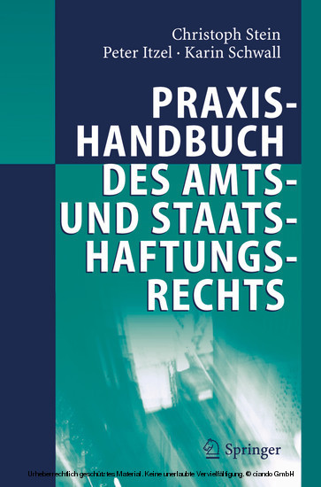 Praxishandbuch des Amts- und Staatshaftungsrechts main product photo
