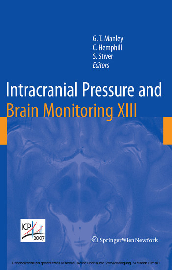 Intracranial Pressure and Brain Monitoring XIII main product photo